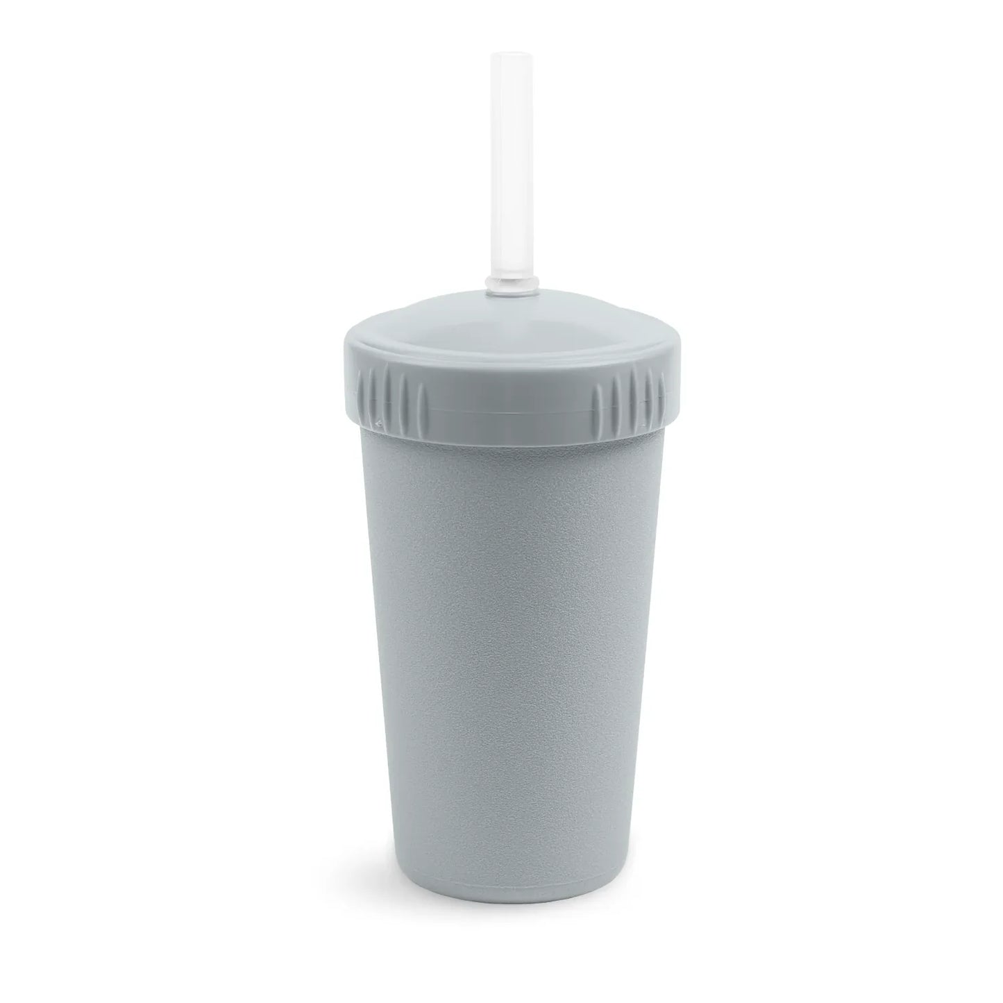 Re-Play Straw Cup with Reusable Straw - Grey