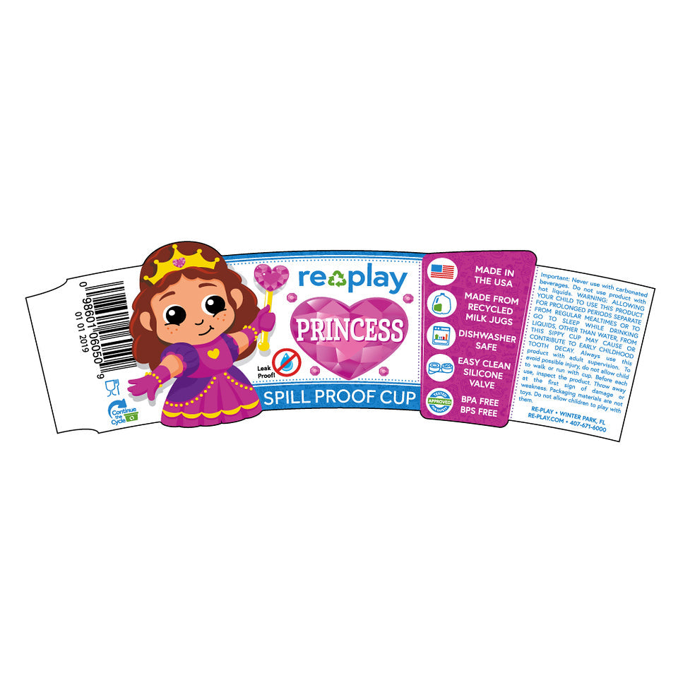 Re-Play No-Spill Sippy Cup - Princess