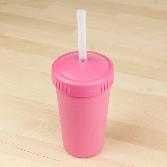 Re-Play Straw Cup with Reusable Straw - Bright Pink