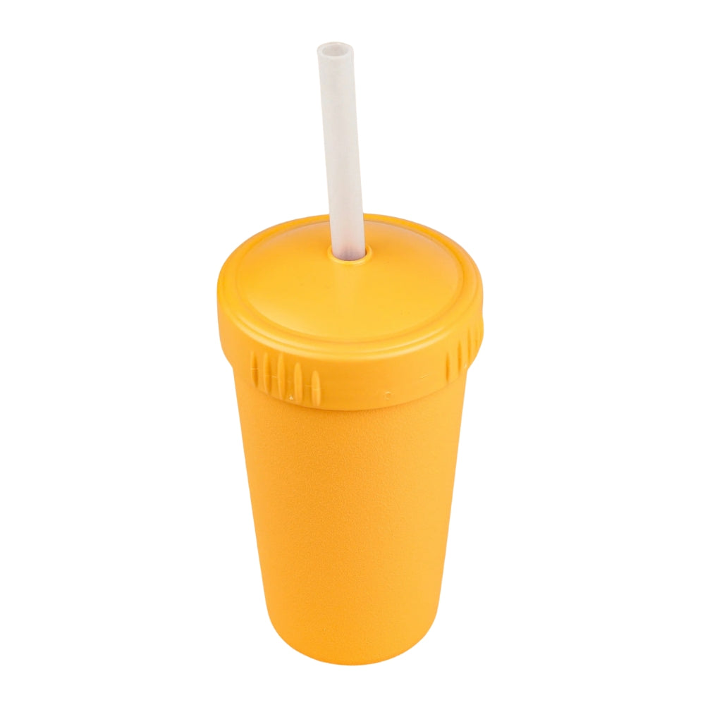 Re-Play Straw Cup with Reusable Straw - Sunny Yellow