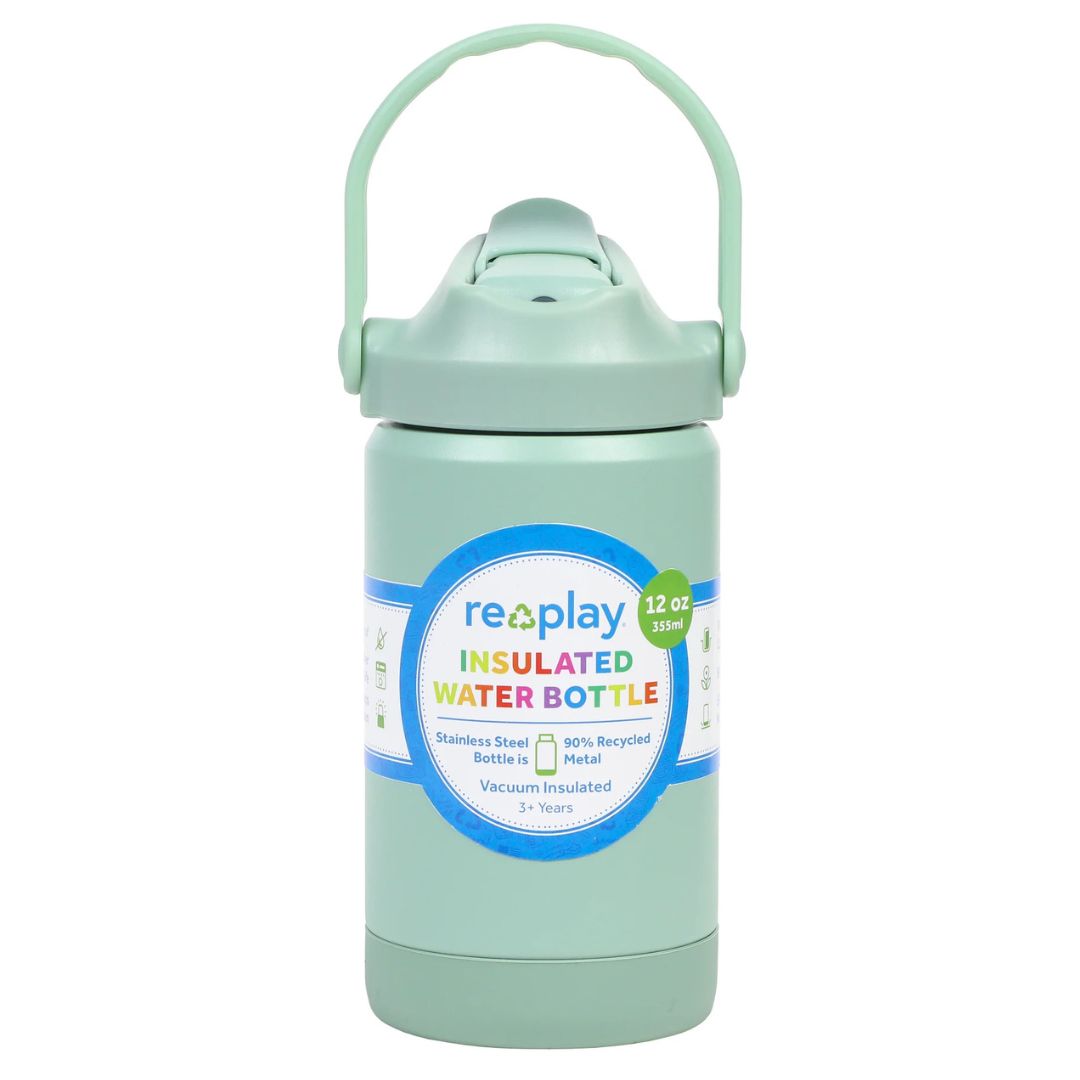 Re-Play 355ml Insulated Water Bottle - Sage