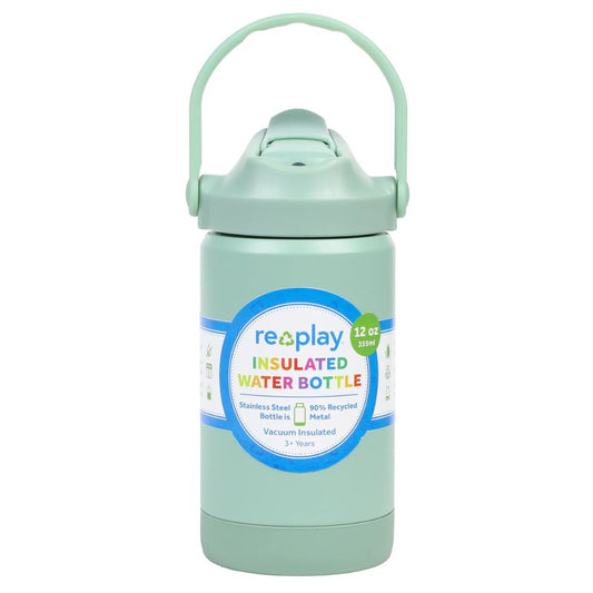 Re-Play 355ml Insulated Water Bottle - Sage