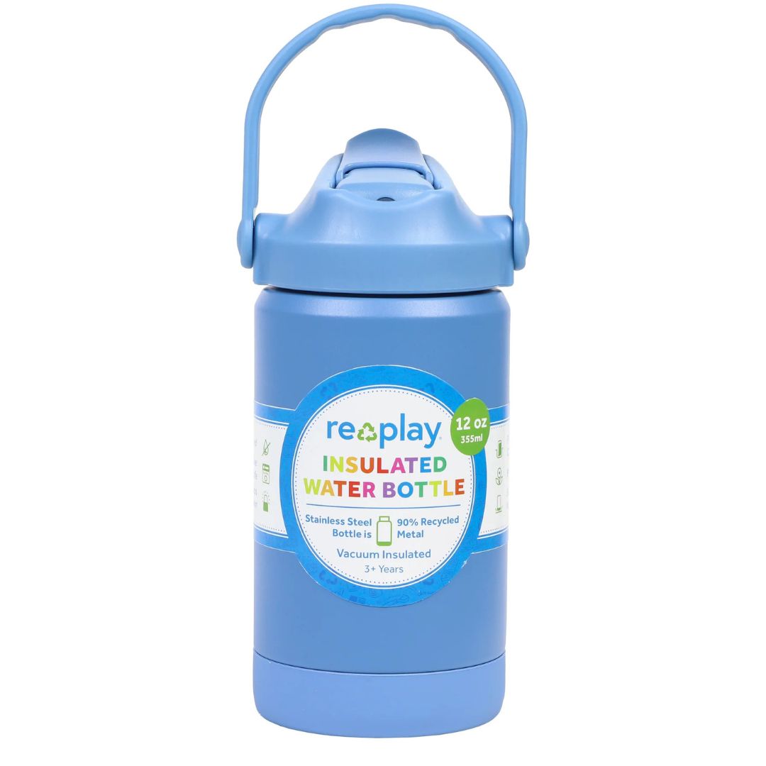 Re-Play Insulated Water Bottle 355ml - Denim