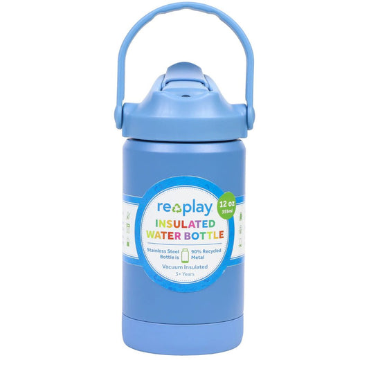 Re-Play Insulated Water Bottle 355ml - Denim