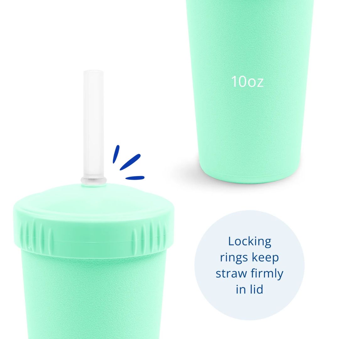 Re-Play Straw Cup with Reusable Straw - Mint